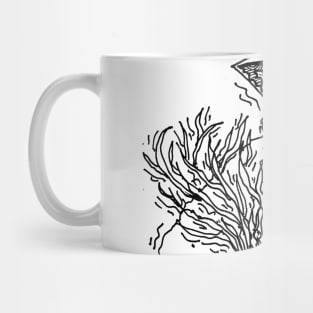 fish above a tree Mug